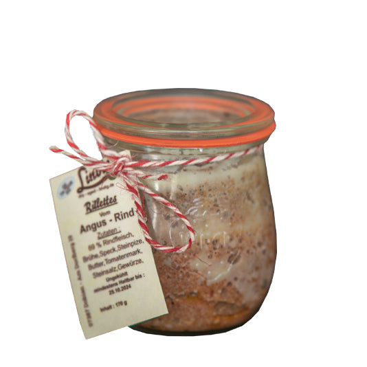 Rillettes vom Angus-Rind - 170g im Glas