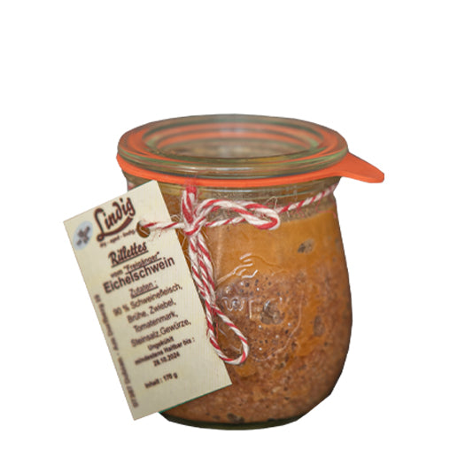 Rillettes vom Eichelschwein - 170g im Glas