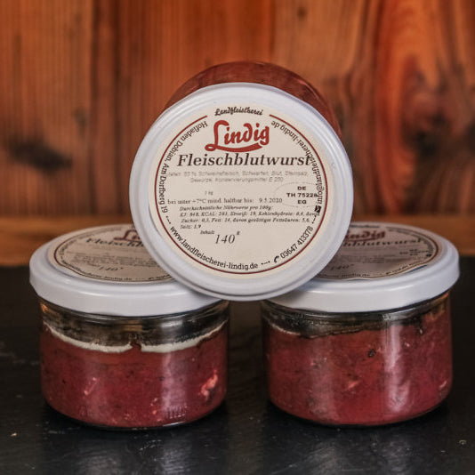 Thüringer Fleischblutwurst - 140g im Glas