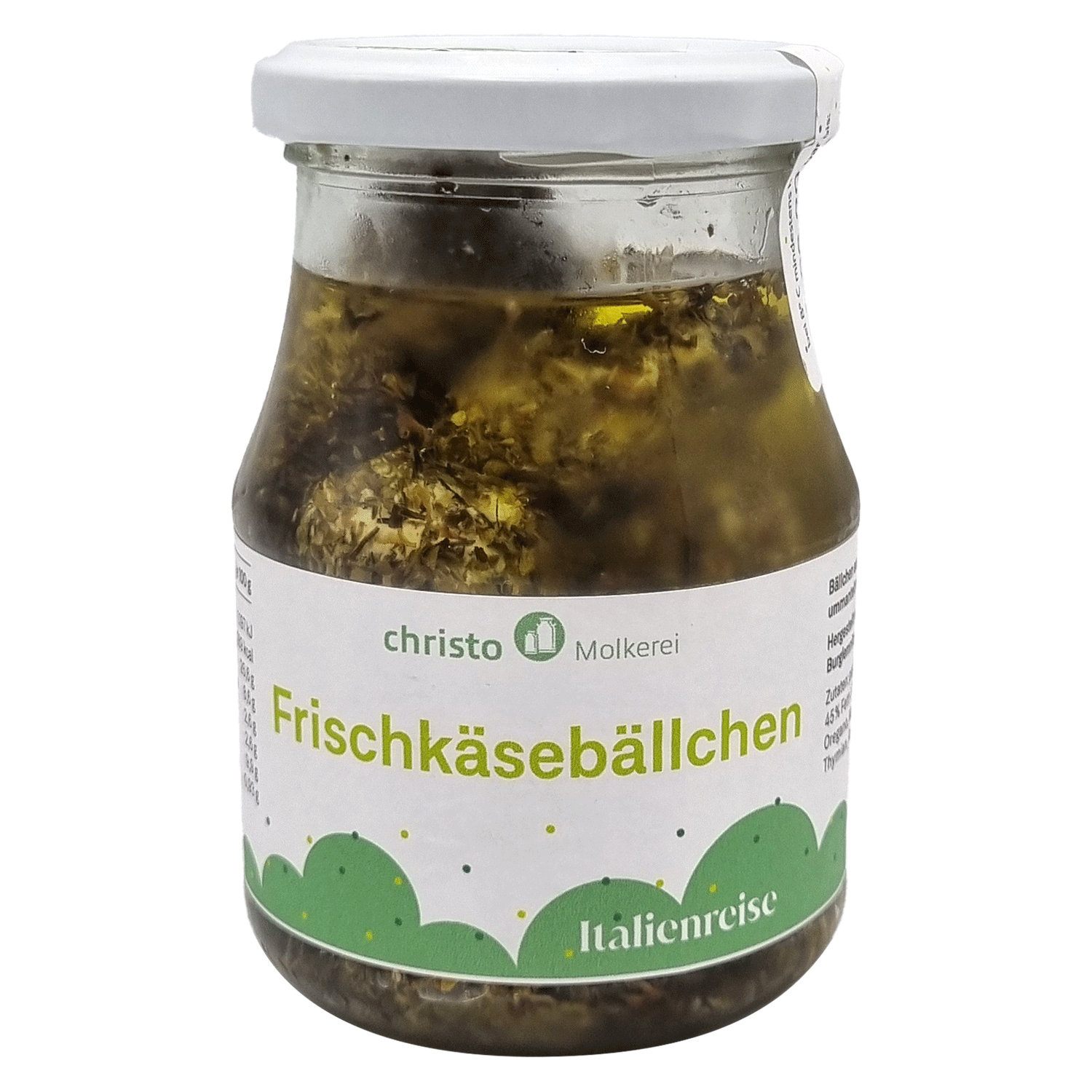 Frischkäse-Bällchen in Öl