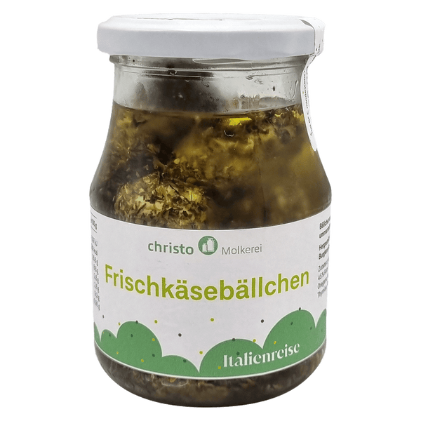 Frischkäse-Bällchen in Öl