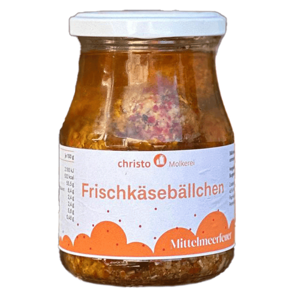 Frischkäse-Bällchen in Öl